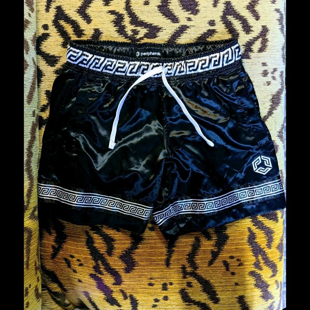 Peripherals Satin Gym Shorts Size Small Men MSRP $65 Athletic Sport